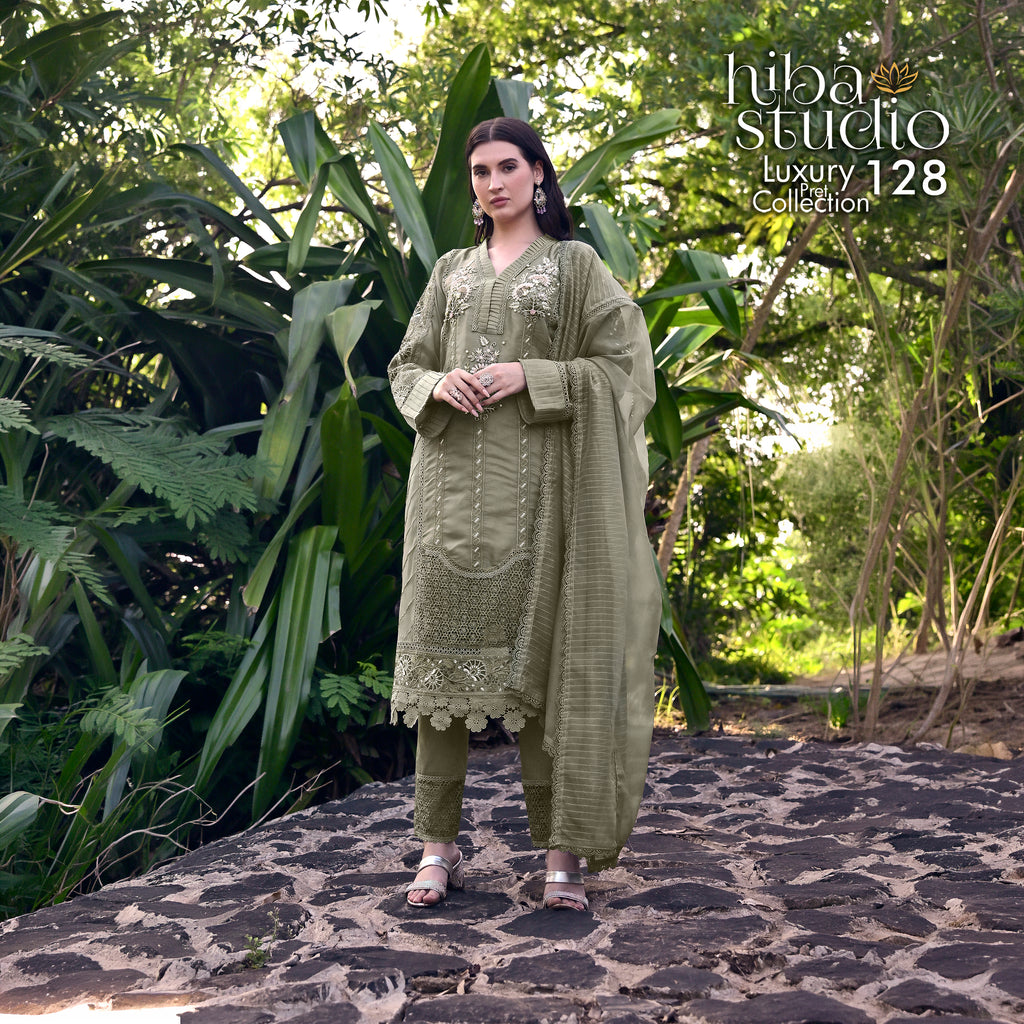 Luxury Pret Collection - 128 (DUSTY)