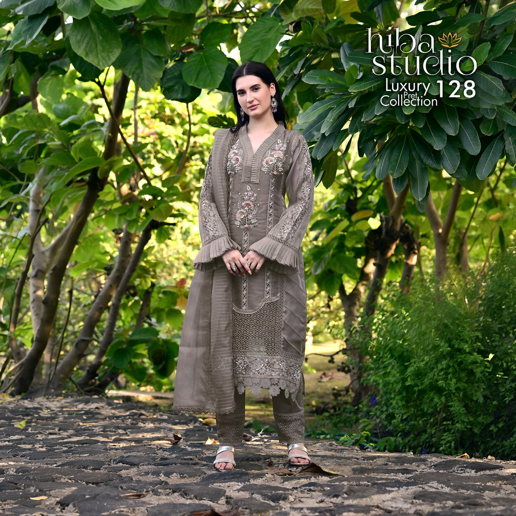 Luxury Pret Collection - 128 (DUSTY)
